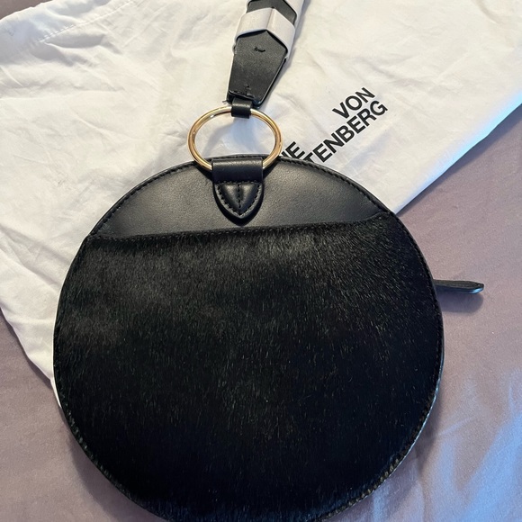 Diane Von Furstenberg Cowhide Leather Clutch Bag - Picture 2 of 10